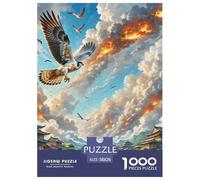 Faucon à Ailes de feu 1000 Pièces Puzzle Animaux pour Enfants, Défi Jouets, Cadeau d'anniversaire, Jeux Éducatif, Qualité Premium 38x26cm/1000pcs