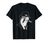 Faucon Cigare Mafia Gangster Portrait T-Shirt