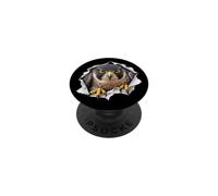 Faucon drôle jetant Un Coup d'œil Mignon aux Animaux du Zoo PopSockets PopGrip Adhésif