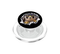 Faucon drôle jetant Un Coup d'œil Mignon aux Animaux du Zoo PopSockets PopGrip pour MagSafe