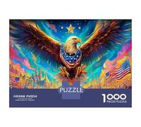 Faucon en Plein Vol Puzzle Adulte 1000 Pièces, Impression Vibrante, Carton Épais Anti-Poussière 52x38cm/1000pcs