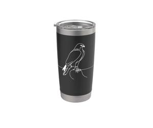 Faucon Linéaire Ornithologue Gobelet isotherme en acier inoxydable double paroi