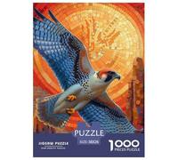 Faucon pèlerin 1000 Pieces Animation Puzzle pour Adulte Détente & Relaxation De l'art De La Décoration Moderne Adultes Et Enfants Dès 14 Ans 38x26cm/1000pcs