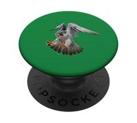 Faucon pèlerin atterrit sur Une Proie PopSockets PopGrip Adhésif