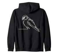 Faucon Pèlerin Linéaire Ornithologue Sweat à Capuche