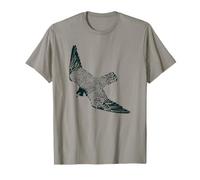 Faucon pèlerin Raptor en vol Faune Oiseau de Proie T-Shirt
