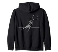 Faucon-Queue-Longue Art linéaire Vogelkundler Sweat à Capuche