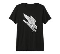 Faucon Robot aux Ailes Mécaniques, Aigle rétro et Machine T-Shirt Haut de Gamme