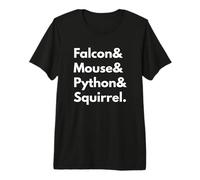 Faucon Souris Python Écureuil Programmation Langue T-Shirt Haut de Gamme