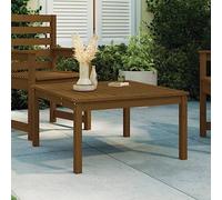 faucqel Table de jardin en pin massif marron miel - 82,5 x 82,5 x 45 cm - Table d'extérieur stable pour terrasse, balcon et jardin - Résistante aux intempéries - Table d'appoint robuste et peu