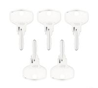 Fauhapyway 1323 Lot de 5 clés à poignée de fenêtre en alliage compatibles avec les poignées de verrouillage Hoppe UPVC Code clé pour un verrouillage et un déverrouillage fluides