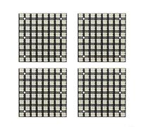 Fauhapyway 64 LED 5050 RVB pour panneau MATRIX pour WS2812B pour Arduino, module de commande numérique 5 V pour projets de bricolage (lot de 4)