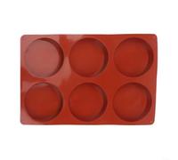 Fauhapyway à Gâteau Silicone 6 Cavités Rond 32x22cm à Gâteau Silicone | Silicone alimentaire souple, design 6 cavités rondes, pour idéal gâteau chocolat maison, 32.7x21.7cm