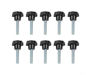 Fauhapyway à Serrer M8x40 Noire 10pcs Trou Central à Serrer M8x40 Noire | Trou central pratique, filetage M8 standard, longueur 40mm, mat, pour idéal ajustement rapide