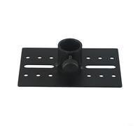 Fauhapyway Adaptateur de support de haut-parleur professionnel 35 mm en métal rotatif pour équipement audio DJ PA Noir