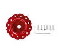 Fauhapyway Adaptateur de volant en aluminium pour simulateur de course Thrustmaster T500 T300 PCD 73 mm avec vis de montage - Accessoire de jeu (rouge)