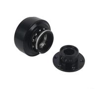 Fauhapyway Adaptateur de volant, pour simulateur de course en alliage d'aluminium, connecteur de base à entraînement direct compatible avec Moza Turn (noir)