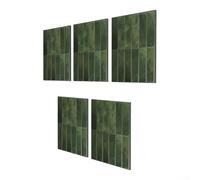 Fauhapyway Autocollant Mural 3D PU 5PCS Résistant Eau(A) | Texture 3D réaliste, matériau PU+PET, imperméable, pour idéal salle de bain, pour facile à nettoyer
