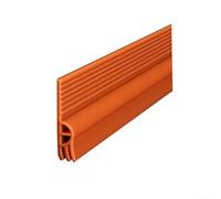 Fauhapyway Bande d'étanchéité flexible TPE pour bas de porte coulissante - 2 m - Pour insonorisation et efficacité énergétique - Orange