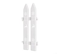 Fauhapyway Barrière Sapin 40pcs Plastique Résistant Eau pour fête Barrière | 40 blanches, montage pour facile, pour circulaire rectangulaire, pour idéal sapin de Noël