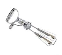 Fauhapyway Batteur manuel en acier inoxydable, batteur à œufs non électrique pour la cuisson, la pâte, la crème et la sauce, outil de cuisine à vitesse réglable, grand 31 cm (grand)