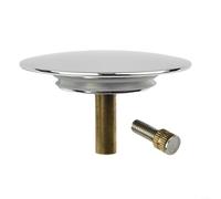 Fauhapyway Bonde de lavabo de 70 mm de hauteur en laiton et acier inoxydable finition galvanisée compatible avec la plupart des lavabos de salle de bain baignoires
