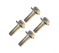 Fauhapyway Boulon flasqué M12x25mm pour fixation lourde(4pcs) | Flasque intégré, répartition charge, évite desserrage, idéal auto, construction
