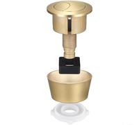 Fauhapyway Bouton poussoir double chasse d'eau en ABS avec ouverture de 20 mm, 40 mm, 50 mm, 60 mm pour réservoir de toilette Fluidmaster PRO550UK et Skylo SKY005 (doré)