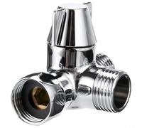 Fauhapyway Bras de douche en laiton - Tête de vanne de dérivation - Adaptateur en T à 3 voies - Avec connexion de 1,27 cm - Pour système portatif de salle de bain