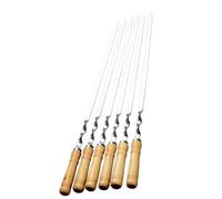 Fauhapyway Brochettes Barbecue Plates 60cm Anti-Rotation Brochettes Barbecue
