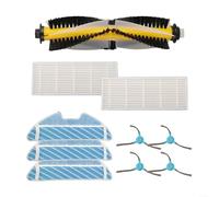 Fauhapyway Brosse de rechange en tissu et filtre compatible avec aspirateur SENCOR SRV 4200BK 4250SL Robot Aspirateur Kit d'accessoires (A)