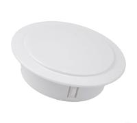 Fauhapyway Cache-trou mural décoratif, 40-100 mm - Bouchon de protection pour ouverture de tuyau AC - En PVC - Support de conduite d'eau - Plastique blanc (100 mm)
