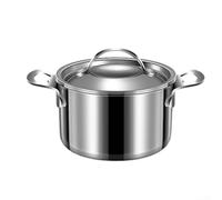Fauhapyway Casserole Acier Inoxydable 11L Tous Feux Induction | Anti-dÃ©bordement, couvercle verre trempÃ©, vapeur contrÃ´lÃ©e, 11L capacitÃ©, induction et gaz