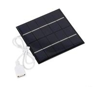 Fauhapyway Chargeur de panneau solaire portable 5 W 5 V USB Panneau de batterie en silicone polycristallin Banque d'alimentation en plein air Camping Téléphone Charge