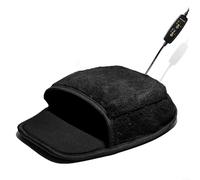 Fauhapyway Chauffe-mains USB avec protège-poignet, 3 réglages de température pour bureau, maison, ordinateur portable, peluche, noir, 30 x 22 cm