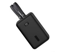 Fauhapyway Coque de protection en silicone pour Anker Zolo Power Bank 20 000 mAh, avec trou pour lanière et anti-chocs pour voyage, noir