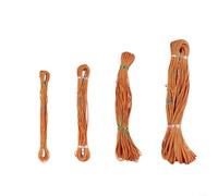 Fauhapyway Corde de mesure professionnelle en nylon avec noyau en acier, outil d'enquête d'ingénierie de construction, orange, 30 m, 50 m, 70 m, 100 m (30 m)