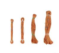 Fauhapyway Corde de mesure professionnelle en nylon avec noyau en acier, outil d'enquête d'ingénierie de construction, orange, 30 m, 50 m, 70 m, 100 m (50 m)