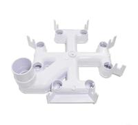 Fauhapyway DEX2400C Collecteur de filtre pour Hayward, pour filtres Pro-Grid et Micro-Clear DE, comprend des joints toriques pour l'installation et une eau efficace (blanc)