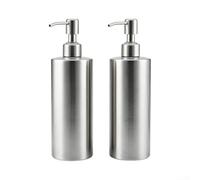 Fauhapyway Dispensaire Cuisine 550ml pour Pompe Goutte Dispensaire Cuisine | Acier inoxydable 304, anti-fuite, pour pompe fluide, lot de 2, 550ml chacun