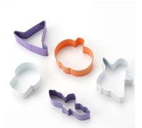Fauhapyway Emporte-Pièces Rouille Résistant 5 Formes Emporte-Pièces Rouille | Acier inoxydable alimentaire, anti-rouille, pour durable, 5 formes variées, pour idéal biscuits et fondant