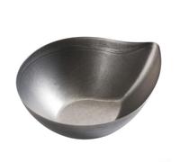 Fauhapyway Ensemble de bols à sauce soja en acier inoxydable pour sushis, sauce soja - Tasse de service empilable dorée 12,5 cm (argent rétro)
