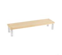 Fauhapyway Étagère échelle en bois multi-couches en acrylique pour objets de collection - Économie d'espace (1 couche de 20 cm)