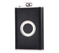 Fauhapyway Flasque Discrète 240ml Acier BPA Flasque Discrète 240ml Acier(Black)