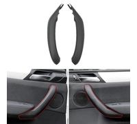 Fauhapyway Garniture de poignée de porte intérieure pour BMW X3 F25 et X4 F26 2011 2018, numéro OEM 51417246214, fournit un ajustement sûr et une protection contre l'usure (noir-gauche)