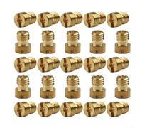 Fauhapyway Gicleurs M5 5mm Set 25 55 à 115 Tuning pour moto Gicleurs M5 | Acier pour durable, précision usine, évite achats unitaires, couvre tous besoins réglage carburateur