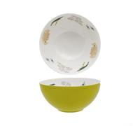 Fauhapyway Grand saladier en mélamine d'une capacité de 3 L - Bol de service incassable pour pâtes, soupes, nouilles - Ustensiles de cuisine pour la maison et le restaurant - 26,4 cm - Violet (vert)