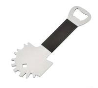 Fauhapyway Grattoir Acier Inoxydable 17.5cm pour Barbecue | Conception ergonomique, meilleur levier, contrôle accru, protection anti-éclaboussures, mains protégées de l'huile