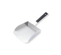 Fauhapyway Grattoir robuste en acier inoxydable 38,5 cm | Lame de 19 cm de large, construction en acier inoxydable, idéale pour briser les hamburgers, transfert facile des aliments