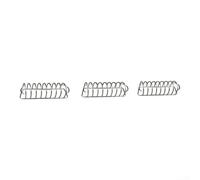 Fauhapyway Grille Demi-Ronde Côtes Acier 304 Barbecue Grille Demi-Ronde(3PC)